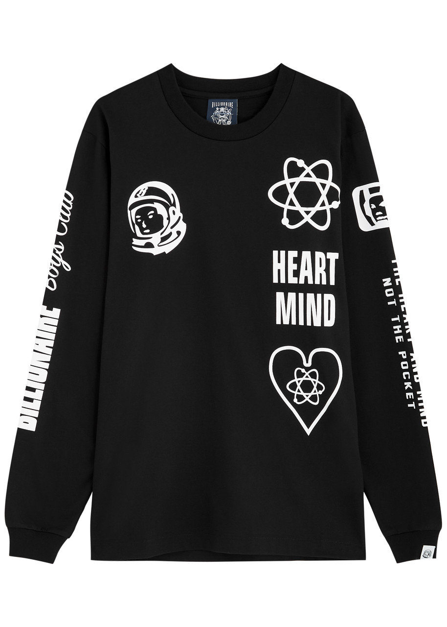 Billionaire Boys Club Printed Cotton Top In Black