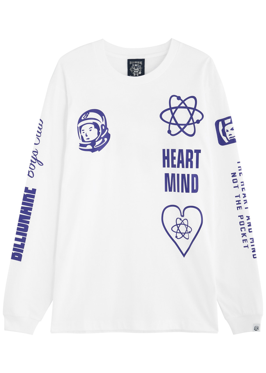 Billionaire Boys Club Printed Cotton Top In White