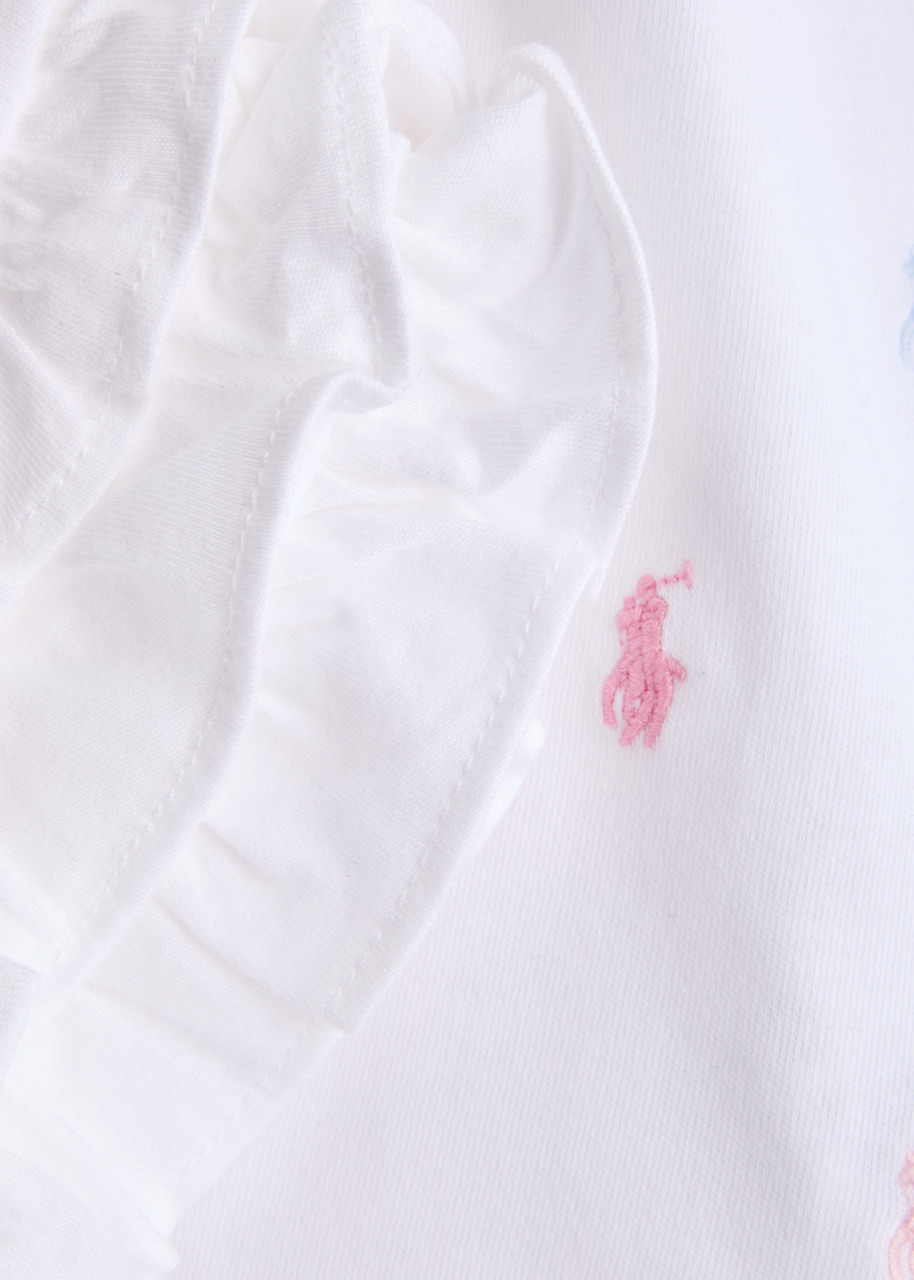 Polo Ralph Lauren Kids Logo-monogrammed Cotton Dress Set In White