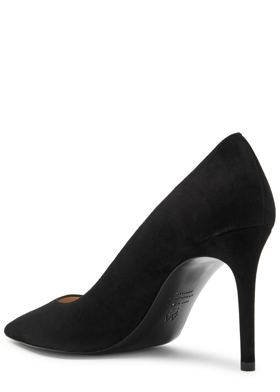 Stuart Weitzman Tacchi Pelle Di Vitello Nero In Black