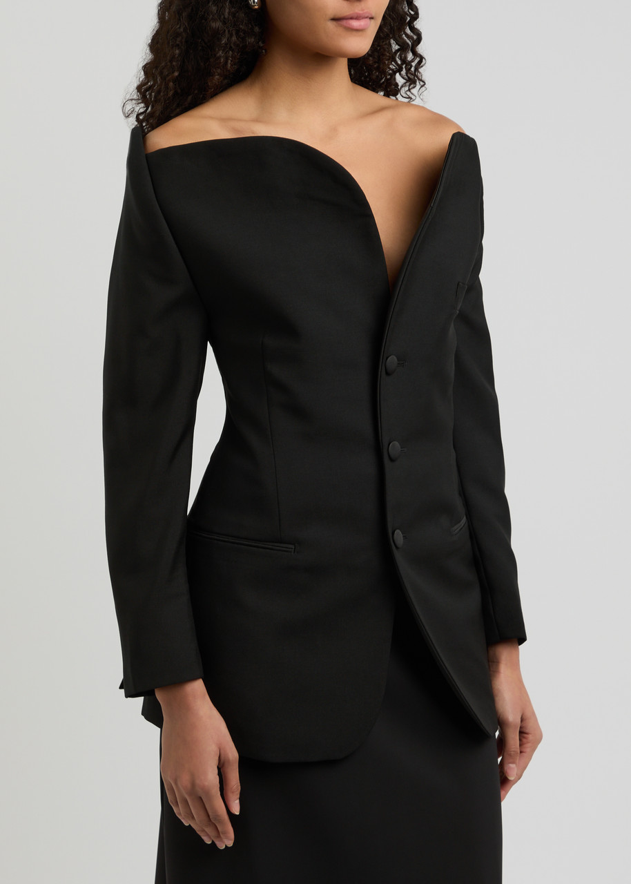 Bettter Marella Wool-blend Jacket In Black