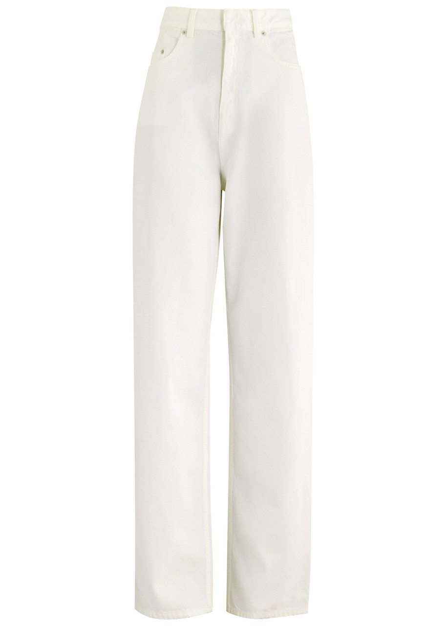 Petar Petrov Streetlife Wide-leg Jeans In Ecru