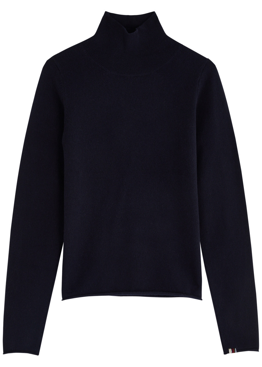 Extreme Cashmere Belle Cashmere Stretch 2.26 Pullover In Navy