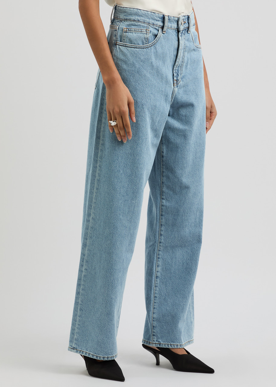 Rohe Mid-rise Wide-leg Jeans In Denim
