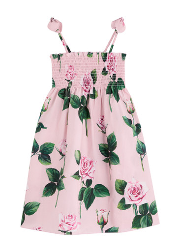 DOLCE&GABBANA キッズ　ワンピース　9-12mesi 74-80cm DOLCE & GABBANA KIDS Floral-print smocked cotton dress | Harvey