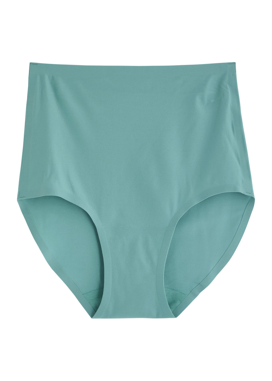 Chantelle Soft Stretch High-waist Briefs - Dark Green - One Size