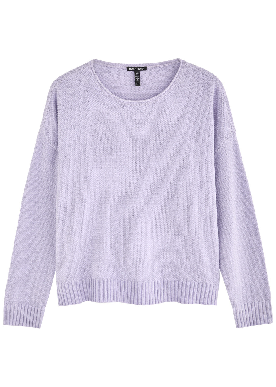 Eileen Fisher Textured Cotton Jumper - Lilac