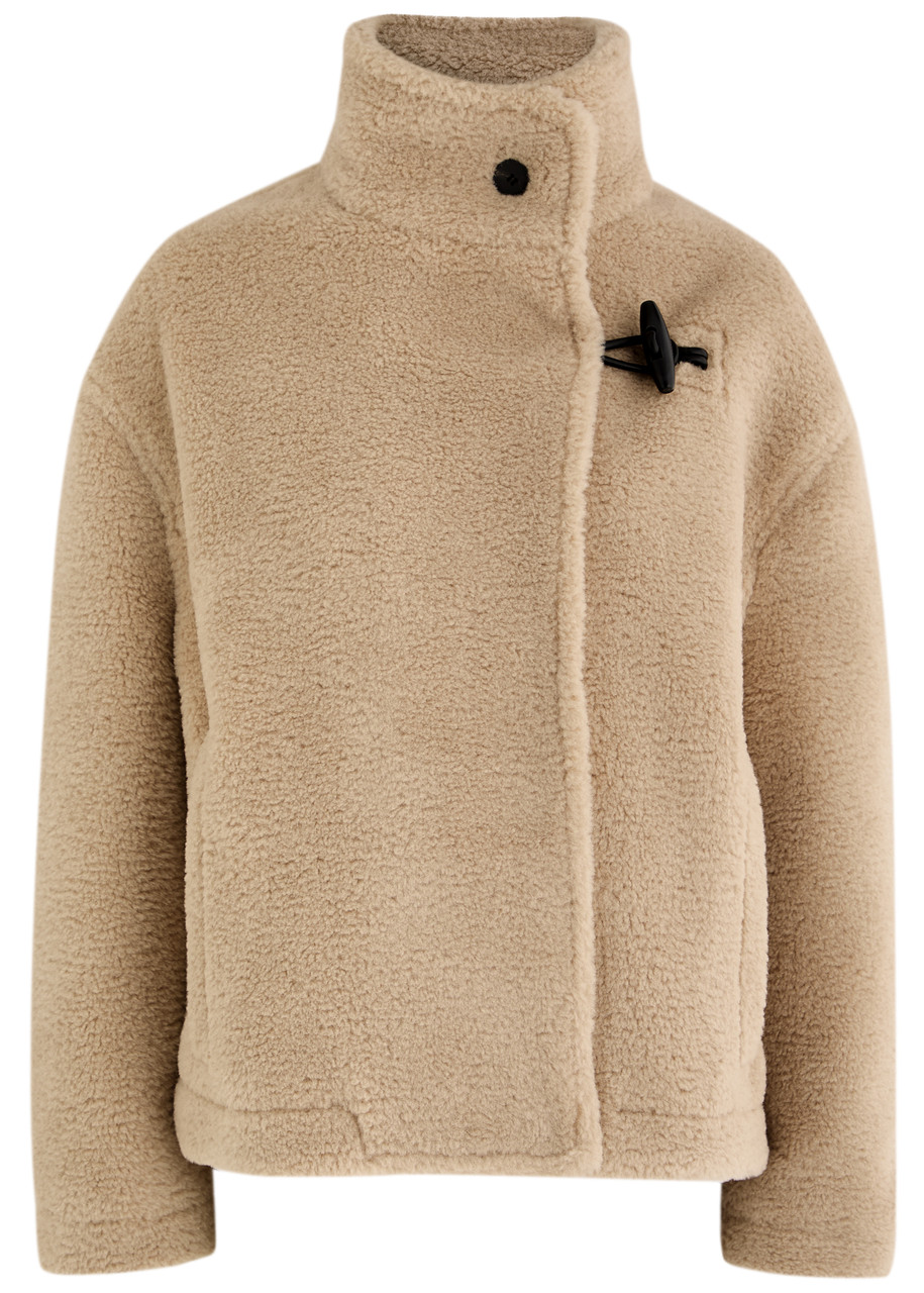 Jacquemus Le Blouson Fernando Faux Fur Coat In Beige