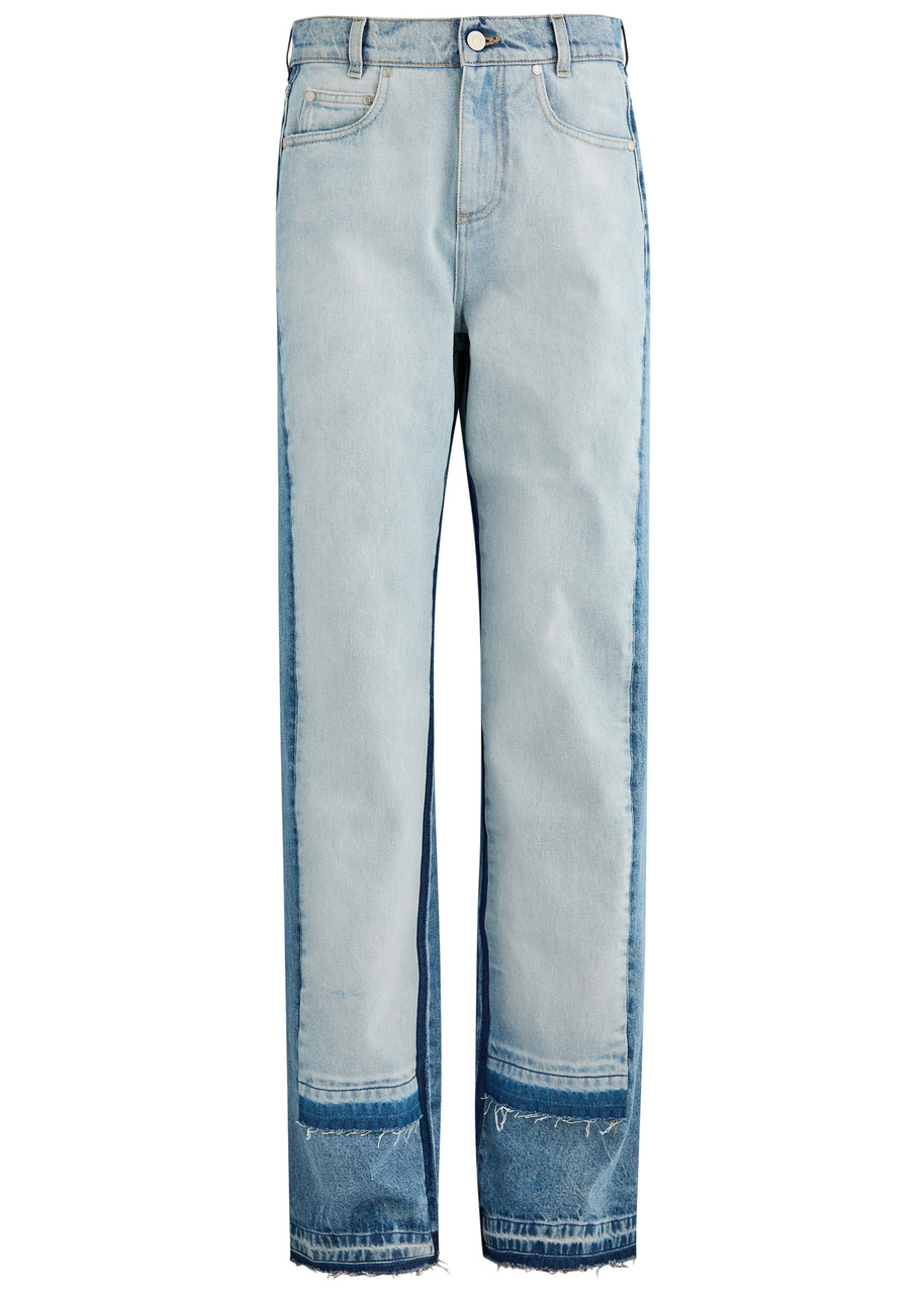 Stella Mccartney Light Blue Layered Jeans In Denim