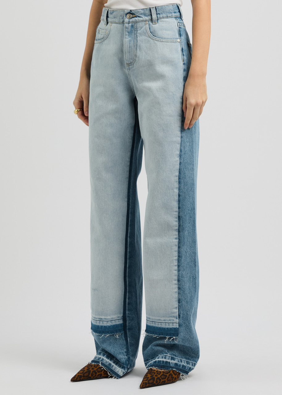 Stella Mccartney Light Blue Layered Jeans In Denim