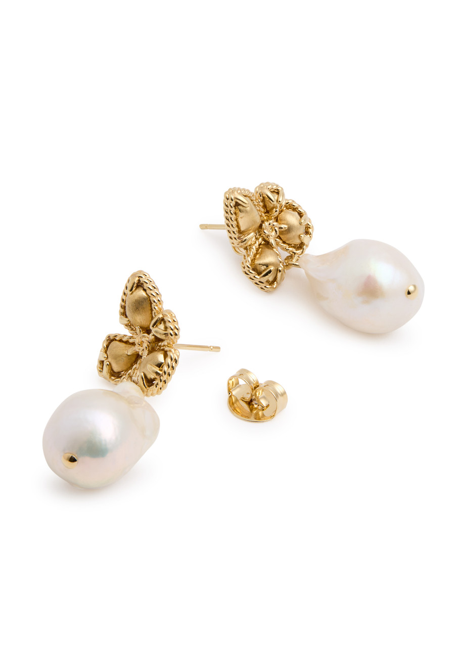  Zimmermann Bloom 12kt Gold-plated Drop Earrings - One Size 