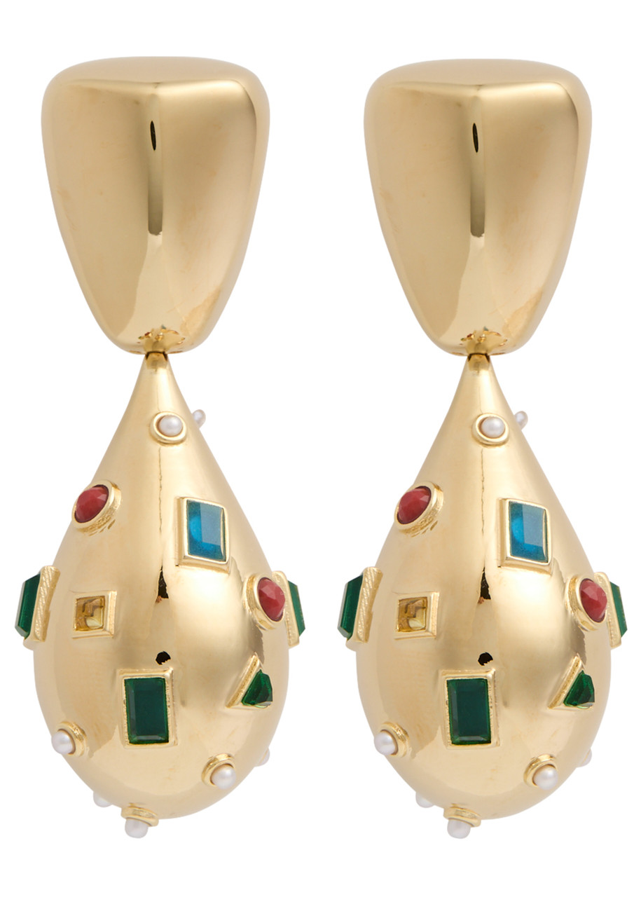 Zimmermann Wish 12kt Gold-plated Drop Earrings In Gold