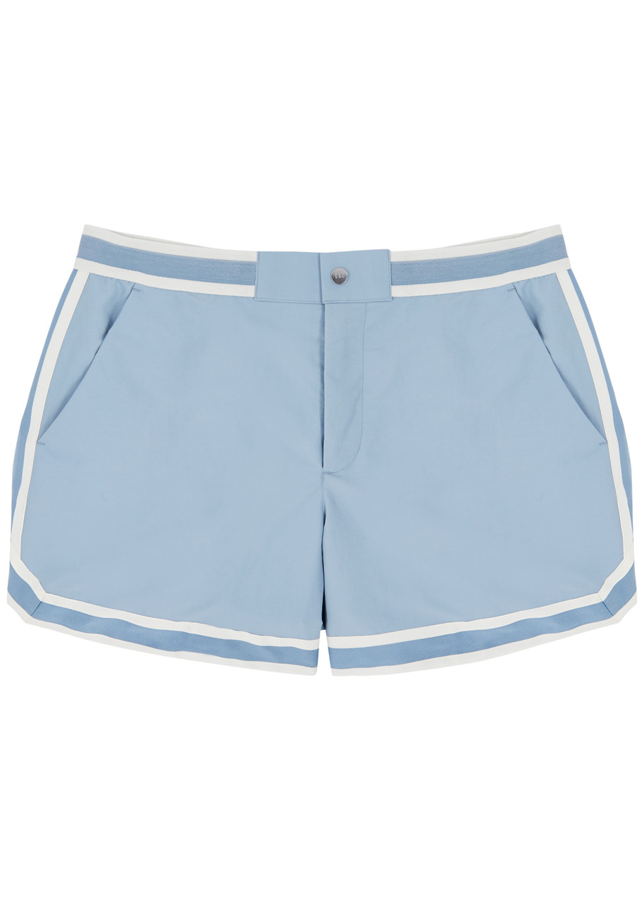 Che Baller Nylon Swim Shorts In Light Blue