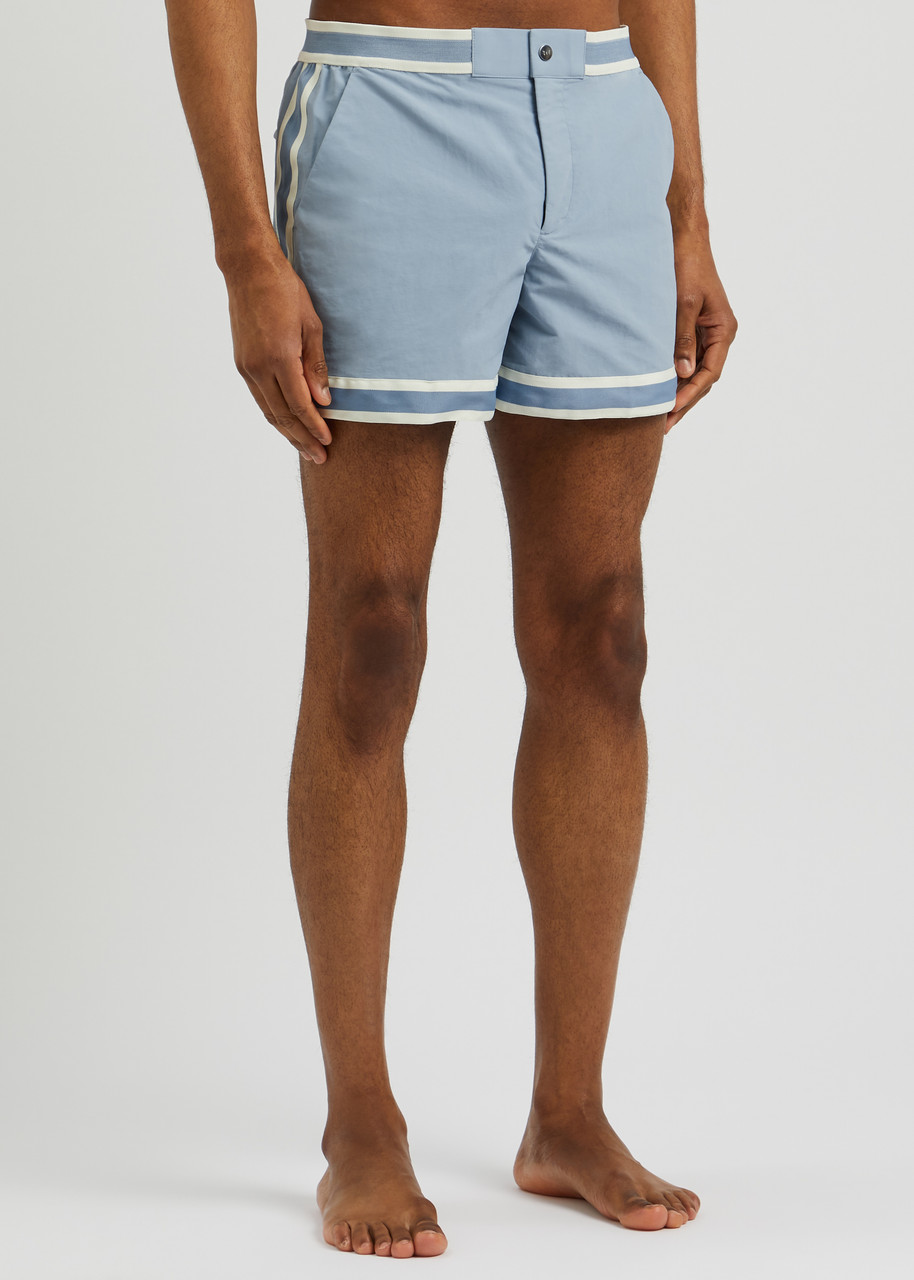 Che Baller Nylon Swim Shorts In Light Blue
