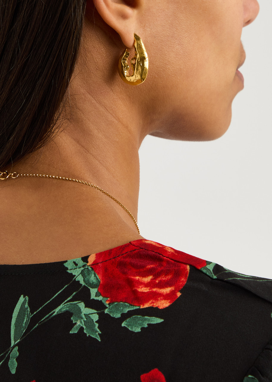 Alighieri The Gilded Crustacean 24kt Gold-plated Hoop Earrings In Gold
