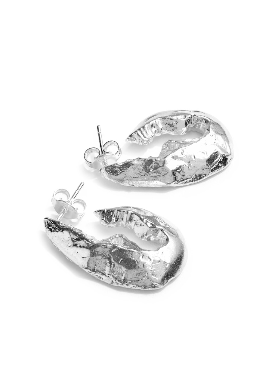  Alighieri The Crustacean Sterling Silver Hoop Earrings - One Size 