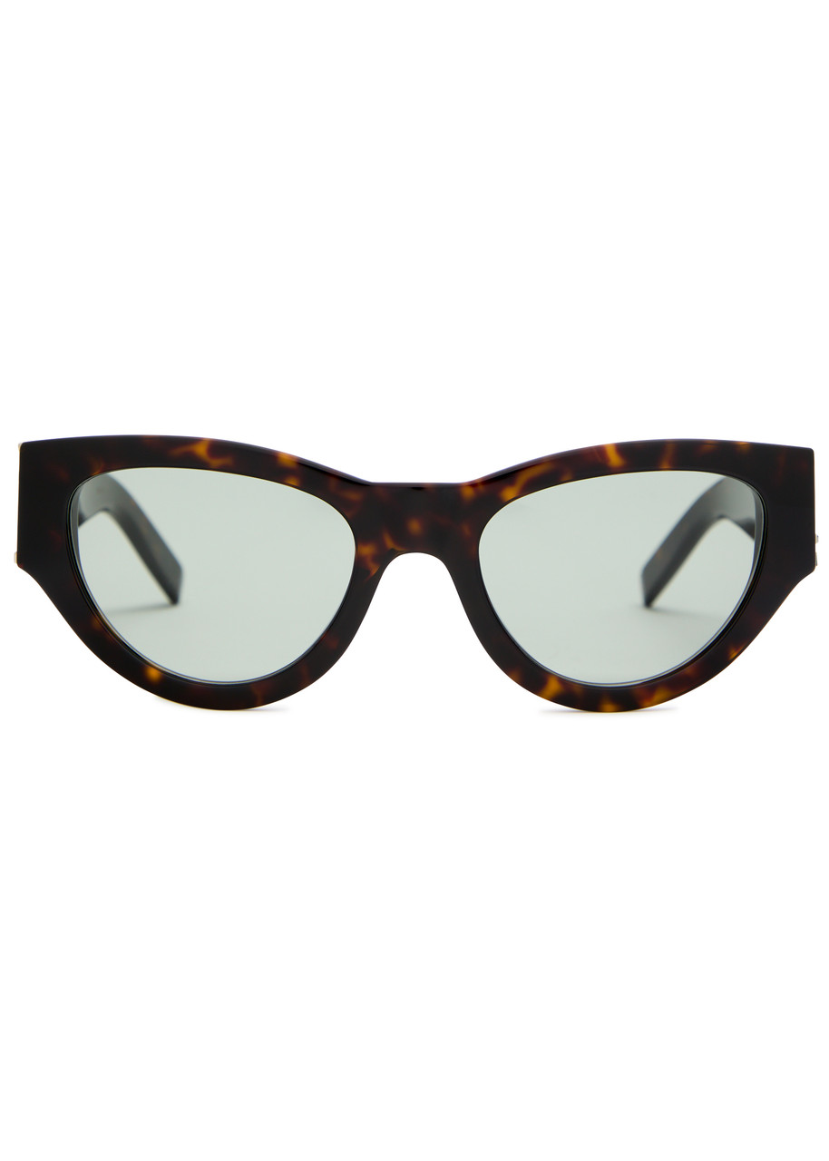 Saint Laurent Cat-eye Sunglasses In Green