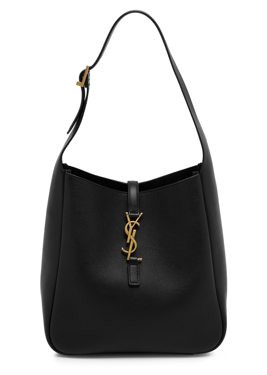 Saint Laurent Le 5 à 7 Small Leather Hobo bag - Black - One Size