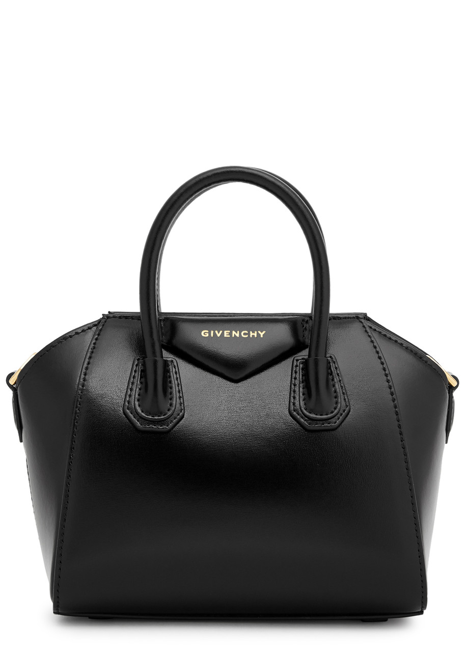 Givenchy Antigona Mini Leather Tote Bag In Black