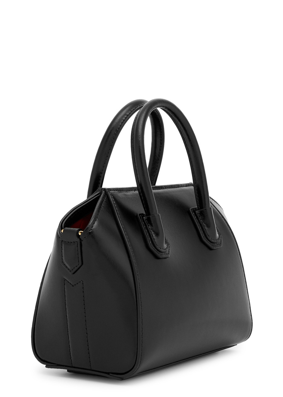 Givenchy Antigona Mini Leather Tote Bag In Black