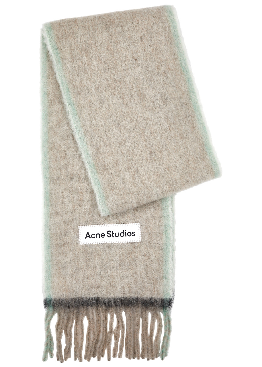 Acne Studios Valley Wool-blend Scarf - Beige - One Size