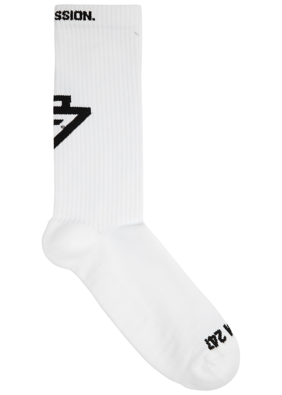 Represent 247 Logo Stretch-jersey Socks - White - XL