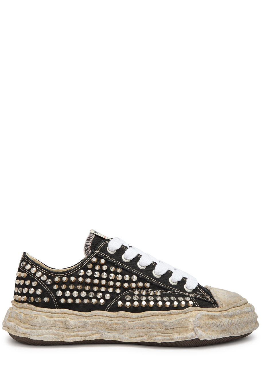 Maison Mihara Yasuhiro Peterson 23 Studded Canvas Sneakers In Black