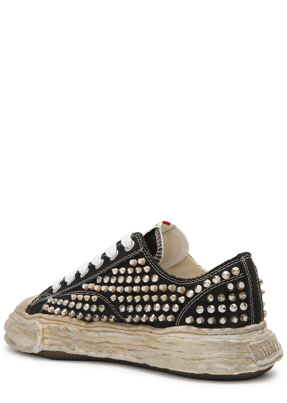 Maison Mihara Yasuhiro Peterson 23 Studded Canvas Sneakers In Black