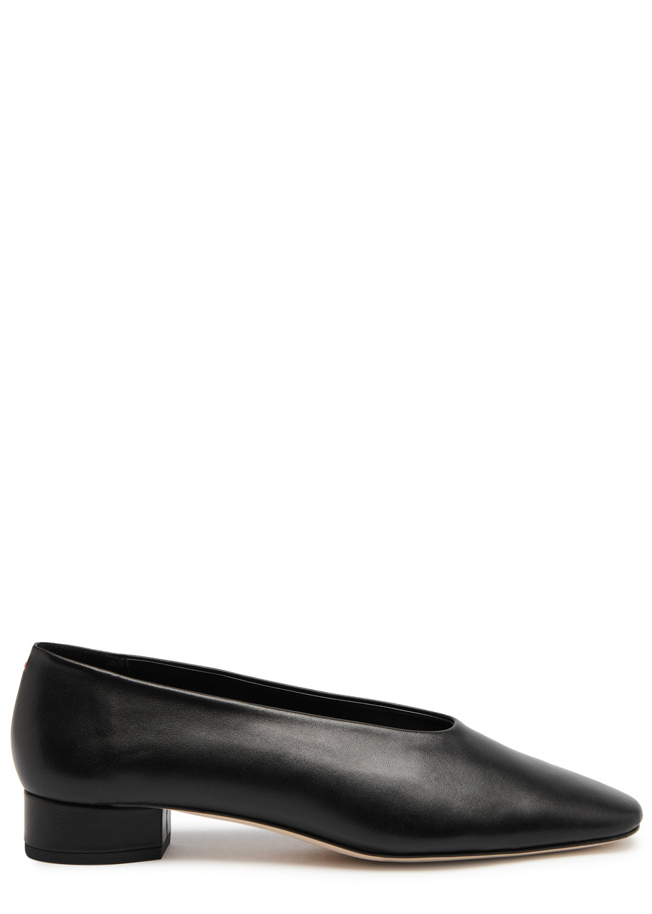 Aeyde Delia 30 Leather Pumps - Black