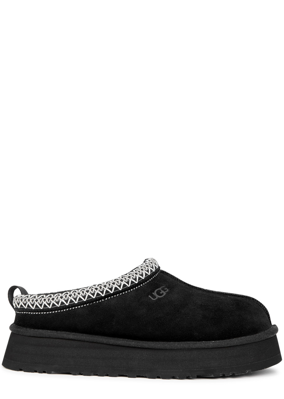 Ugg Tazz Suede Platform Mules - Black - 8 (IT39/ UK6)