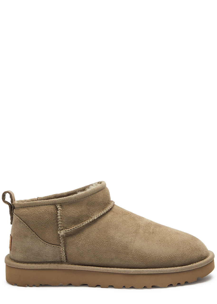 Ugg Classic Ultra Mini Suede Ankle Boots - Beige - 39 (IT39/ UK6)
