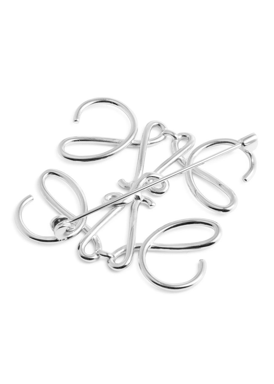 Loewe Anagram Brooch – Silver – One Size