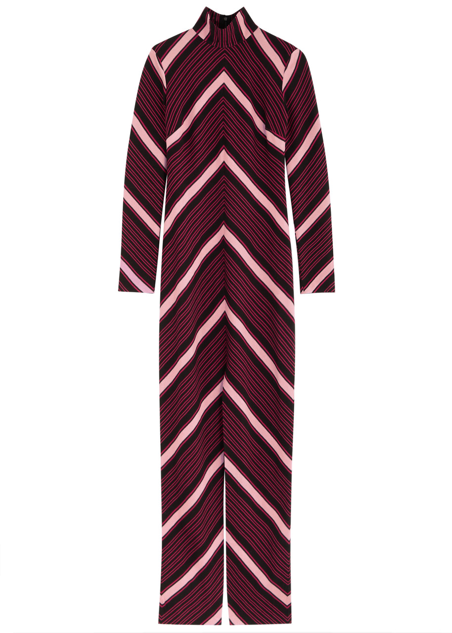Missoni Striped-intarsia Cotton-blend Maxi Dress - Black - IT42 (UK10 / S)