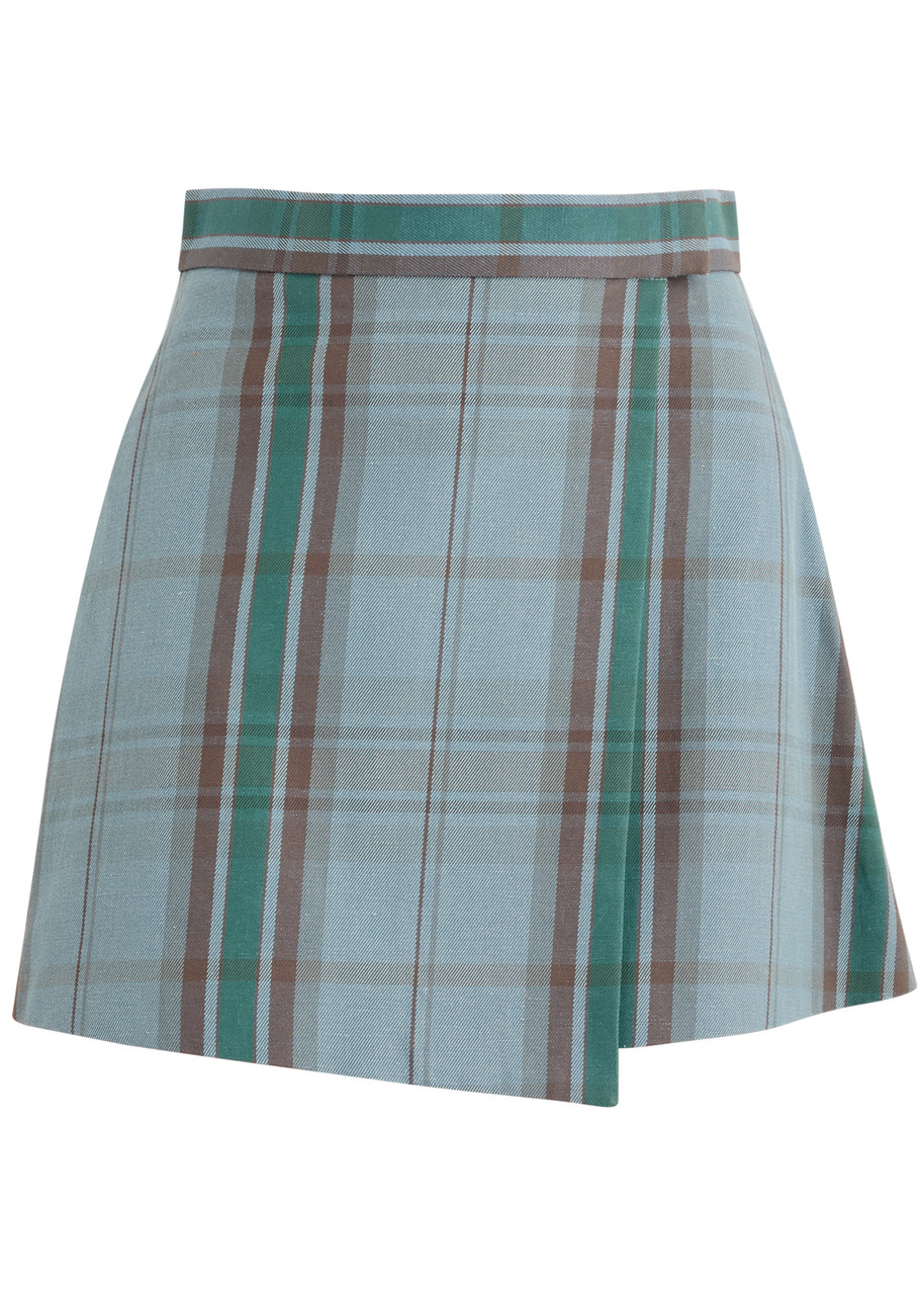 Vivienne Westwood Tartan-print Cotton-blend Mini Wrap Skirt - Multicoloured - 38 (UK6 / XS)