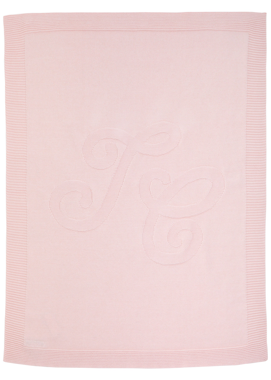 Tartine ET Chocolat Kids Logo Cotton-blend Blanket - Pink