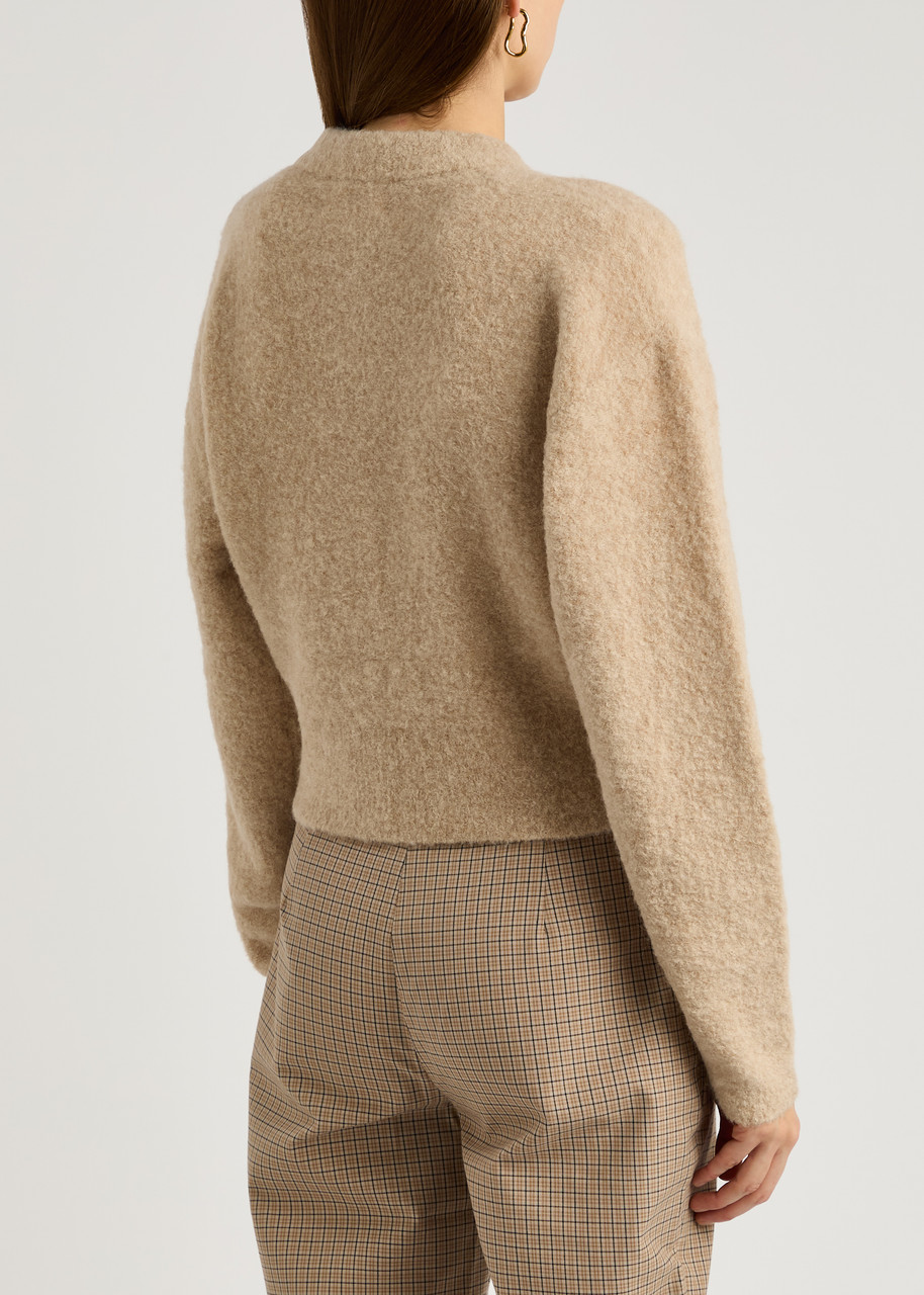  Clea Arthur Alpaca-blend Cardigan - Beige - M (uk12 / M) 