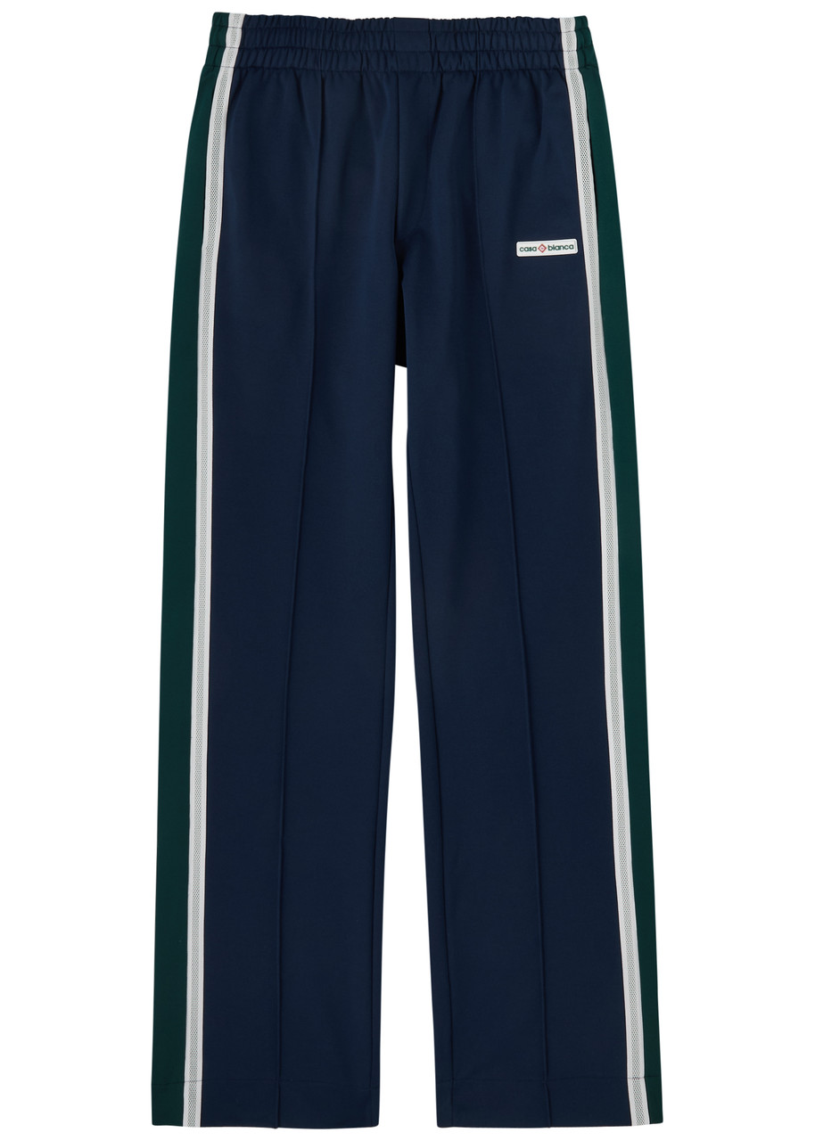 Casablanca Logo Panelled Jersey Track Pants – Navy – L Casablanca Logo Panelled Jersey Track Pants – Navy – L