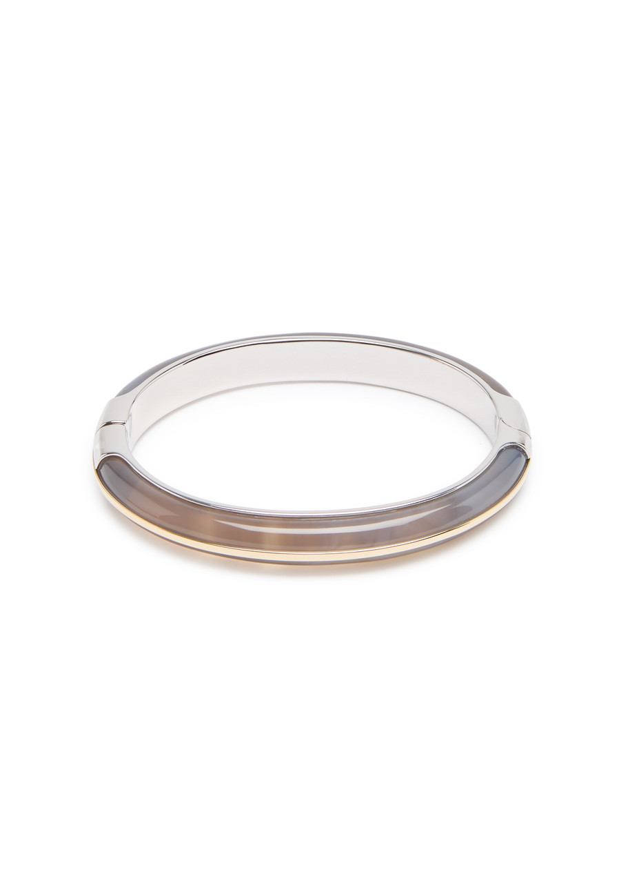 By Pariah Essential Stacking Agate Bracelet In Grey