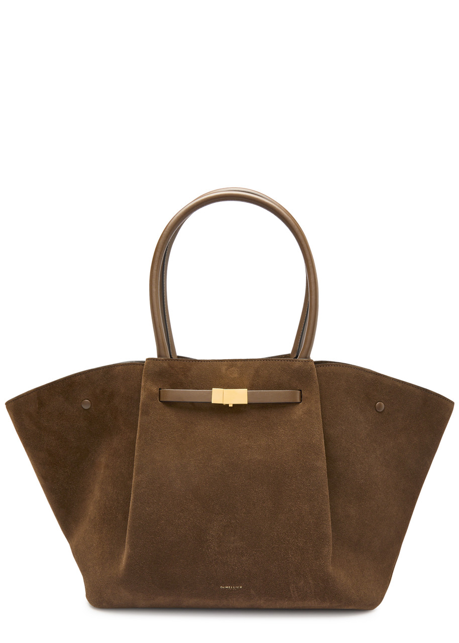 Demellier New York Suede Tote - Dark Brown - One Size