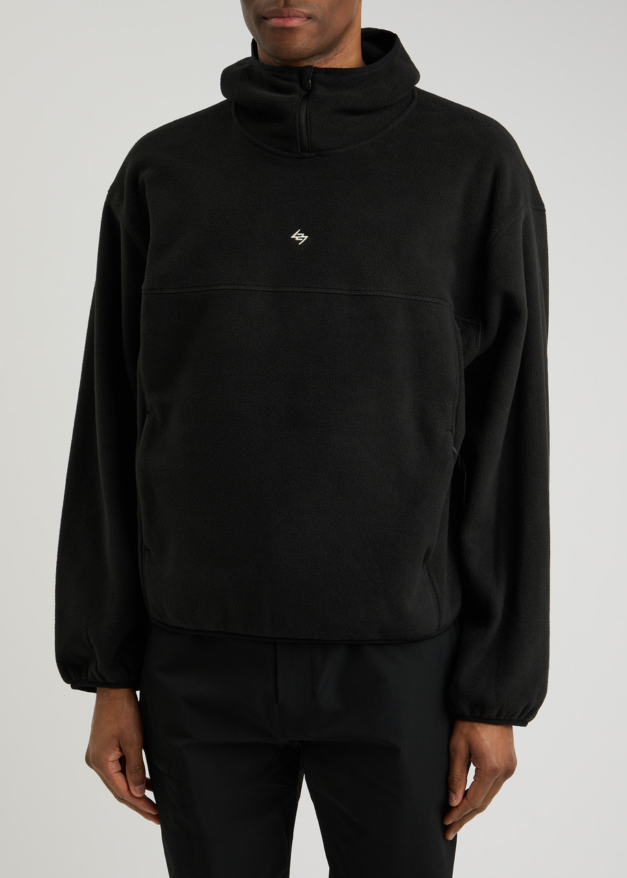 Represent 247 Hooded Fleece Sweatshirt In Black