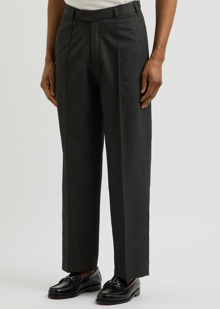  About Blank Straight-leg Woven Trousers - Charcoal - M 