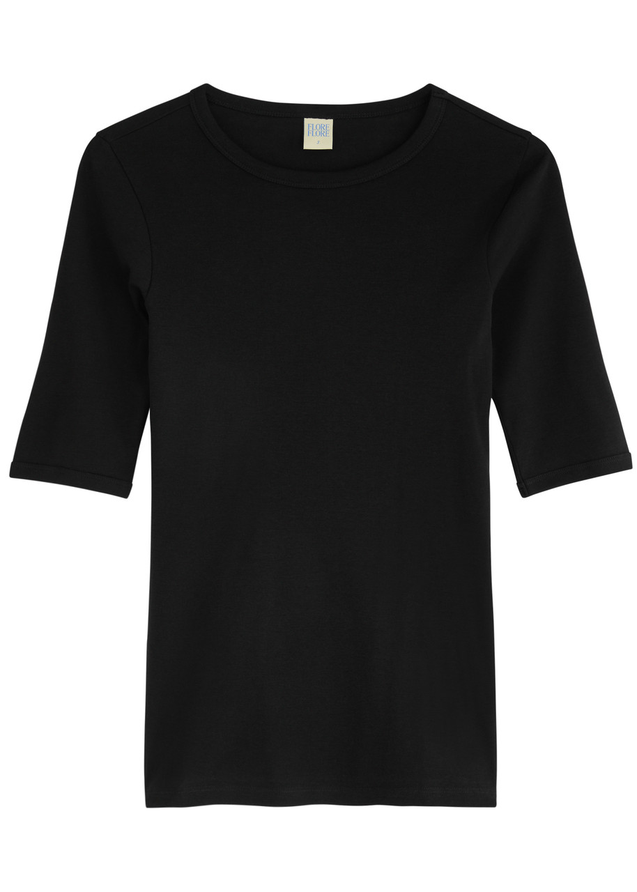 Flore Flore Anna Cotton T-shirt In Black