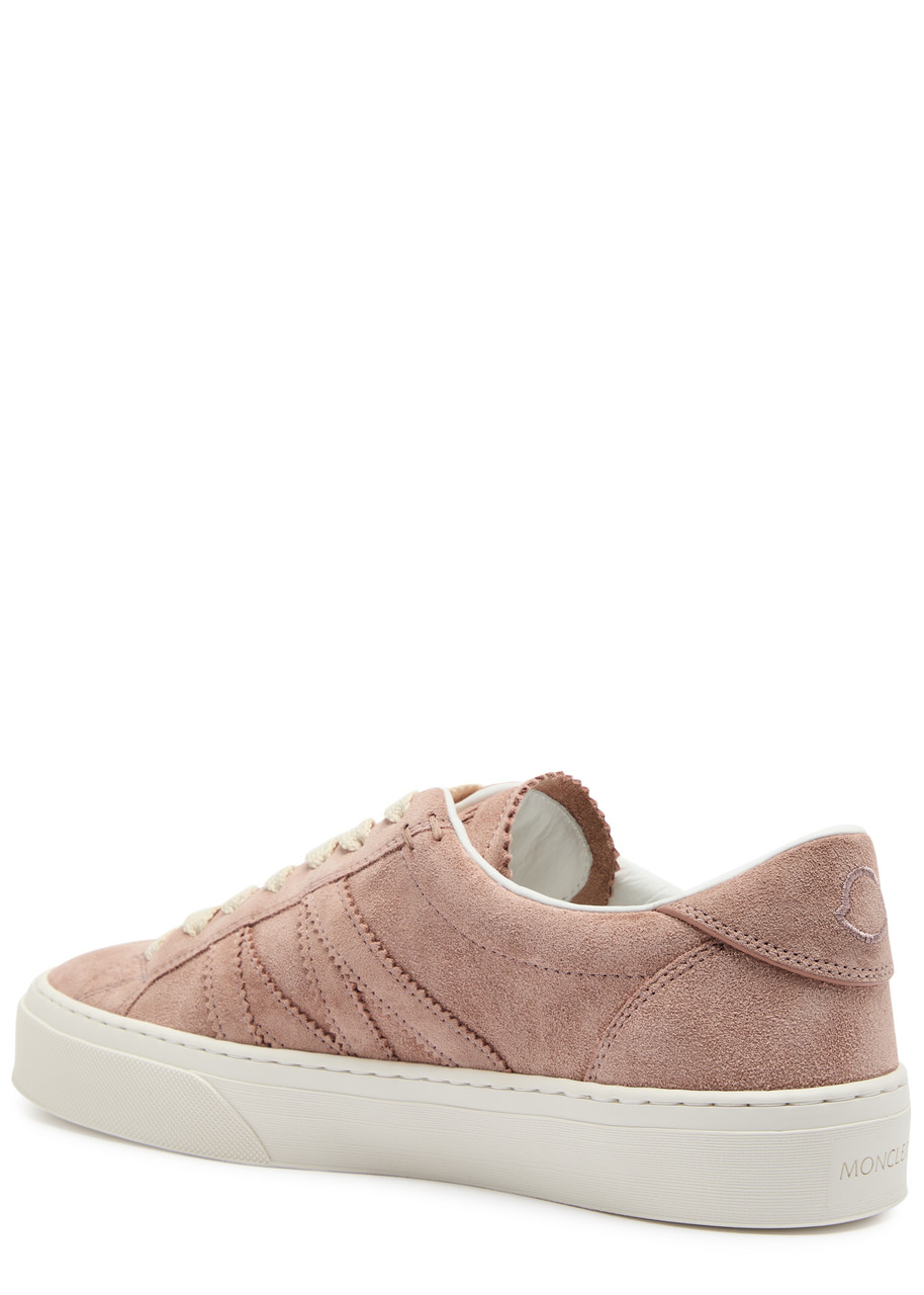 Moncler Lace-up Low-cut Casual Shoes In Pink Light