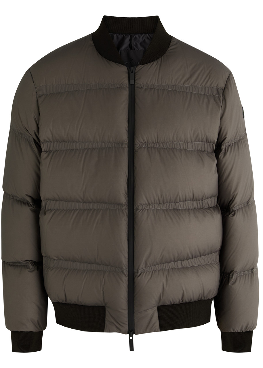 Moncler Vioz Quilted Nylon Bomber Jacket - Brown - 5 (UK44 / Xxl)