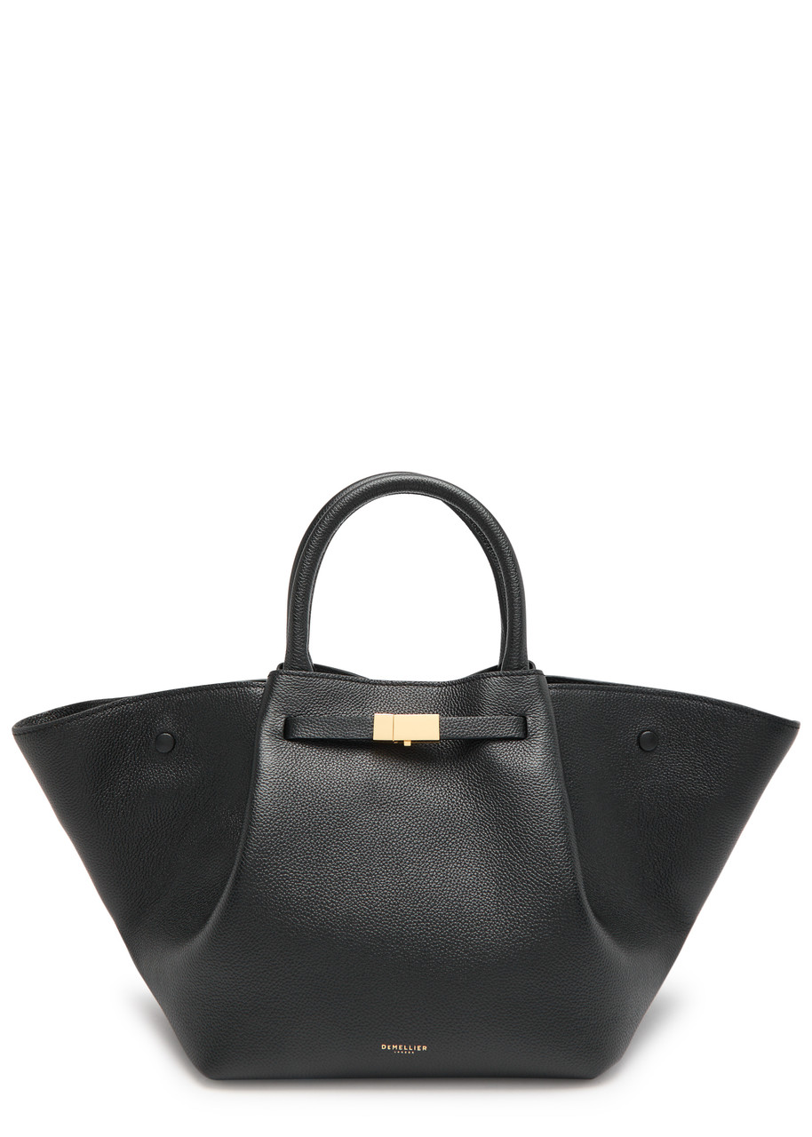 Demellier New York Midi Grained Leather Tote - Black - One Size