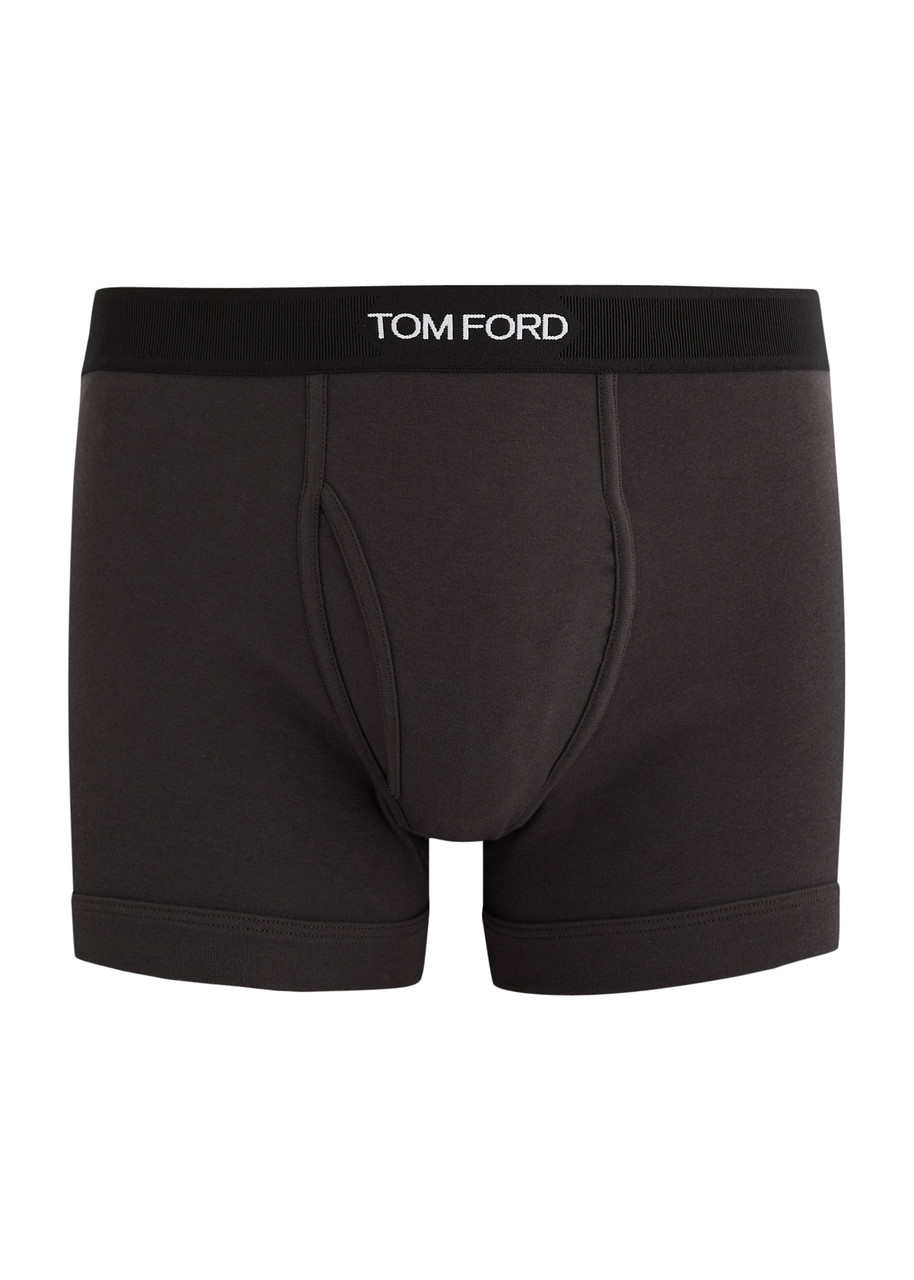 Tom Ford Stretch-cotton Boxer Briefs - Dark Brown - S