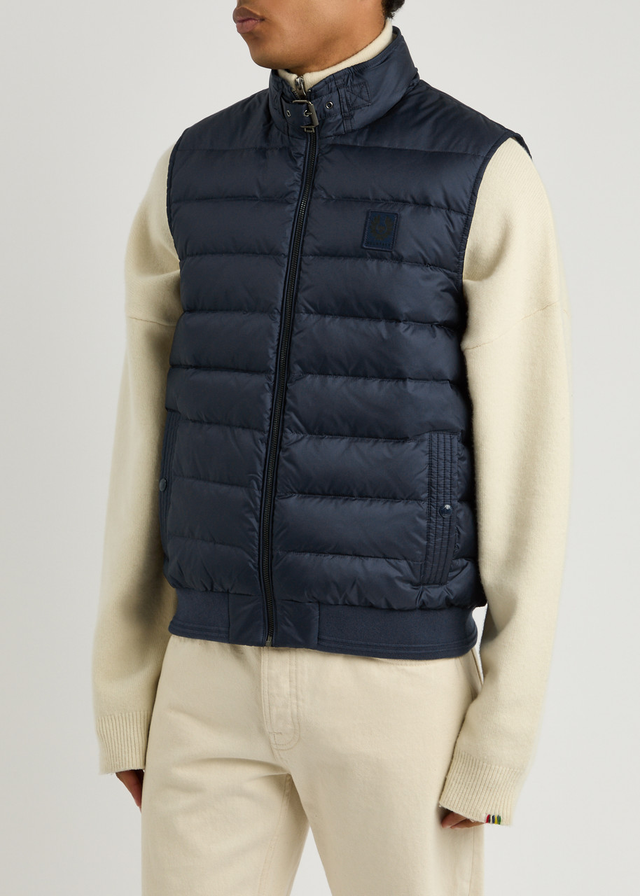 Belstaff Circuit Quilted Nylon Gilet In Blue