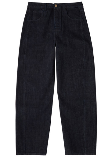 Jacquemus Le De Nîmes Mirada Barrel-leg Jeans In Navy