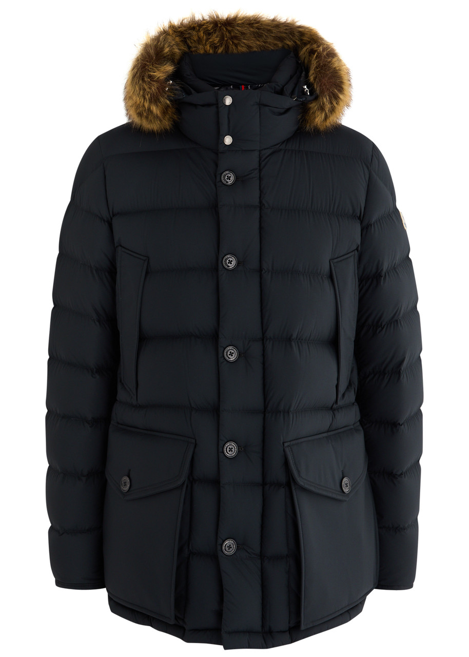 Moncler Clunye Hooded Quilted Nylon Parka - Navy - 4 (UK42 / XL)