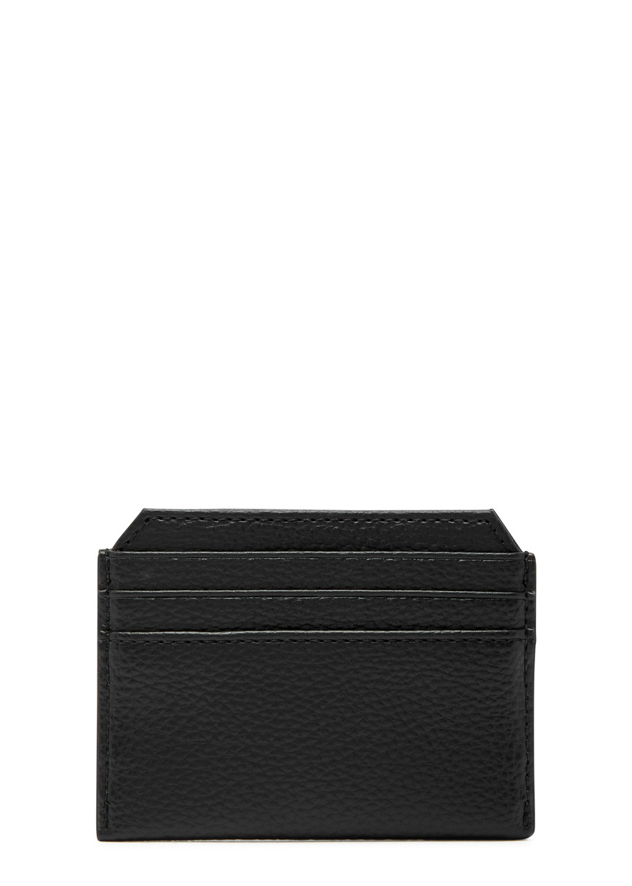 Vivienne Westwood Orb Faux Leather Card Holder In Black